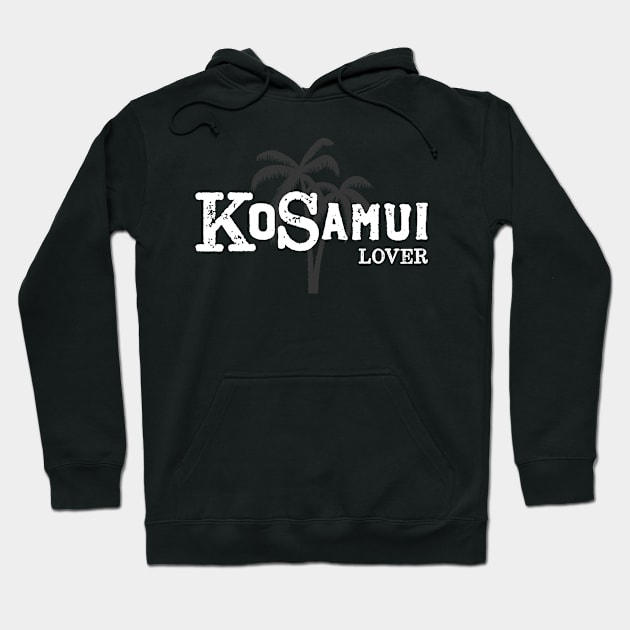 Ko Samui Lover – Palm Trees Holiday Design Hoodie by BlueTodyArt